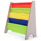 NNECW Childrens Bookshelf with 4 Storage Compartments