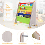 NNECW Childrens Bookshelf with 4 Storage Compartments