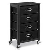 NNECW Heavy Duty Rolling File Cabinet with 4 Drawers