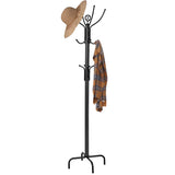 NNECW Modern 12 Hook Coat Rack with Steel Frame for Entryway