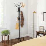 NNECW Modern 12 Hook Coat Rack with Steel Frame for Entryway