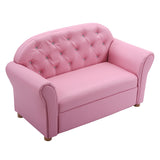 NNECW Armrest Sofa Chair with PVC Leather for Children