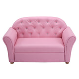 NNECW Armrest Sofa Chair with PVC Leather for Children