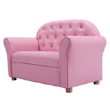 NNECW Armrest Sofa Chair with PVC Leather for Children