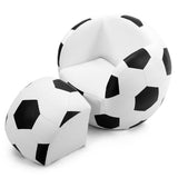 NNECW Football Shaped Children Leisure Armchair and Ottoman Combination