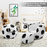 NNECW Football Shaped Children Leisure Armchair and Ottoman Combination