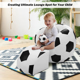 NNECW Football Shaped Children Leisure Armchair and Ottoman Combination