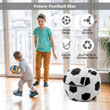 NNECW Football Shaped Children Leisure Armchair and Ottoman Combination