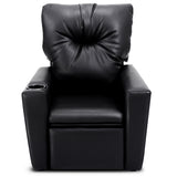 NNECW Adjustable Kids Lounge with Armrest and High Backrest-Black