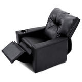 NNECW Adjustable Kids Lounge with Armrest and High Backrest-Black