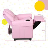 NNECW Children Recliner Chair with Ergonomic Armrest-Pink