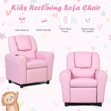 NNECW Children Recliner Chair with Ergonomic Armrest-Pink