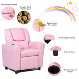 NNECW Children Recliner Chair with Ergonomic Armrest-Pink