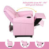 NNECW Children Recliner Chair with Ergonomic Armrest-Pink