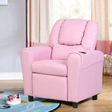 NNECW Children Recliner Chair with Ergonomic Armrest-Pink