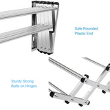 NNECW Wall-mounted Stainless Steel Expandable Drying Rack with 8 Rods