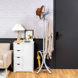 NNECW Free-standing Jacket Stand with Umbrella for Living Room-Gray