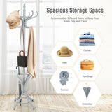 NNECW Free-standing Jacket Stand with Umbrella for Living Room-Gray