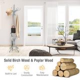 NNECW Free-standing Jacket Stand with Umbrella for Living Room-Gray