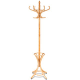 NNECW Free-standing Jacket Stand with Umbrella for Living Room-Natural
