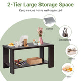 NNECW Coffee Table with Open Storage Shelf