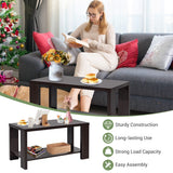NNECW Coffee Table with Open Storage Shelf