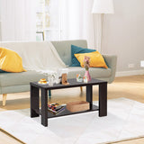NNECW Coffee Table with Open Storage Shelf