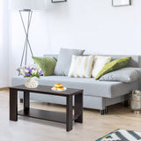 NNECW Coffee Table with Open Storage Shelf