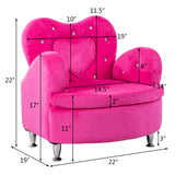 NNECW Single Kids Sofa Armrest Chair Toddler with Non-slip Legs for Living Room