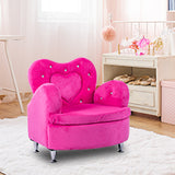 NNECW Single Kids Sofa Armrest Chair Toddler with Non-slip Legs for Living Room