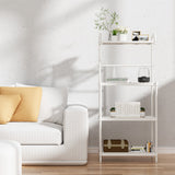 NNECW 4-Tier Microwave Oven Stand Storage with Mesh Wire Shelves for Kitchen/Living Room/Office