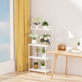 NNECW 4-Tier Microwave Oven Stand Storage with Mesh Wire Shelves for Kitchen/Living Room/Office