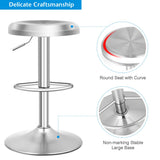 NNECW Adjustable Swivel Bar Stool with Footrest for Kitchen