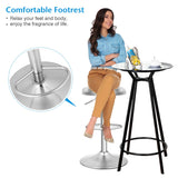 NNECW Adjustable Swivel Bar Stool with Footrest for Kitchen-2 pieces