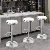 NNECW Adjustable Swivel Bar Stool with Footrest for Kitchen