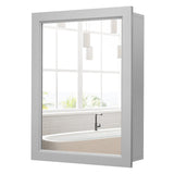 NNECW Mirror Cabinet with Wall Mounted for Bathroom/Kitchen-Grey