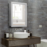 NNECW Mirror Cabinet with Wall Mounted for Bathroom/Kitchen-Grey