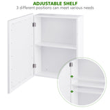 NNECW Mirror Cabinet with Wall Mounted for Bathroom/Kitchen-White