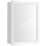 NNECW Mirror Cabinet with Wall Mounted for Bathroom/Kitchen-White