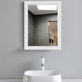 NNECW Mirror Cabinet with Wall Mounted for Bathroom/Kitchen-White