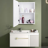 NNECW Mirror Cabinet with Wall Mounted for Bathroom/Kitchen-White