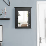 NNECW Cabinet with Height-adjustable Shelf for Bathroom/Hallway-Black
