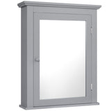 NNECW Cabinet with Height-adjustable Shelf for Bathroom/Hallway-Grey