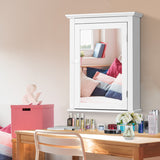 NNECW Cabinet with Height-adjustable Shelf for Bathroom/Hallway-White