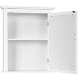 NNECW Cabinet with Height-adjustable Shelf for Bathroom/Hallway-White