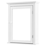 NNECW Cabinet with Height-adjustable Shelf for Bathroom/Hallway-White