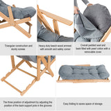 NNECW 3-Position Adjustable Recliner Armchair with Footrest Stool Ottoman for Home/Office/ Living Room/Patio
