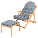 NNECW 3-Position Adjustable Recliner Armchair with Footrest Stool Ottoman for Home/Office/ Living Room/Patio