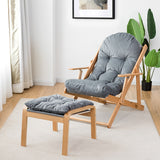 NNECW 3-Position Adjustable Recliner Armchair with Footrest Stool Ottoman for Home/Office/ Living Room/Patio
