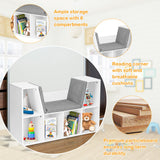 NNECW Multifunctional Organizer Bookshelf for Living Room